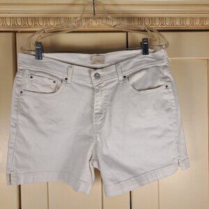 Levi's 515 Short San Francisco Off White Denim Shorts Size 10. FLAW